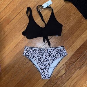 New Beachsissi medium black cheeta bikini